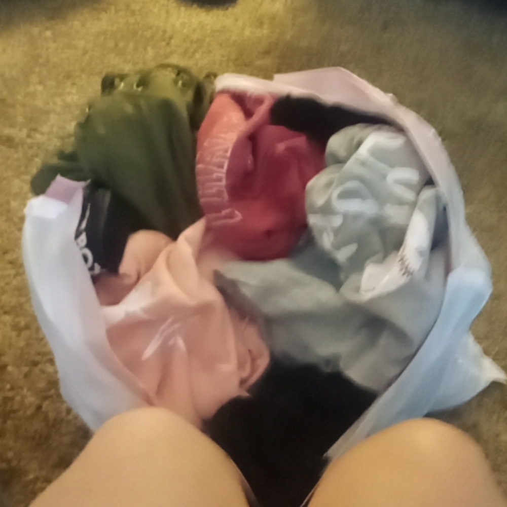 Bag completely full of clothes!!